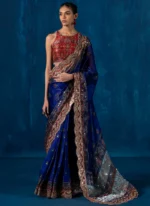 Embroidered Organza Saree