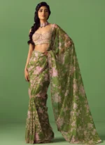 Printed Chiffon Saree