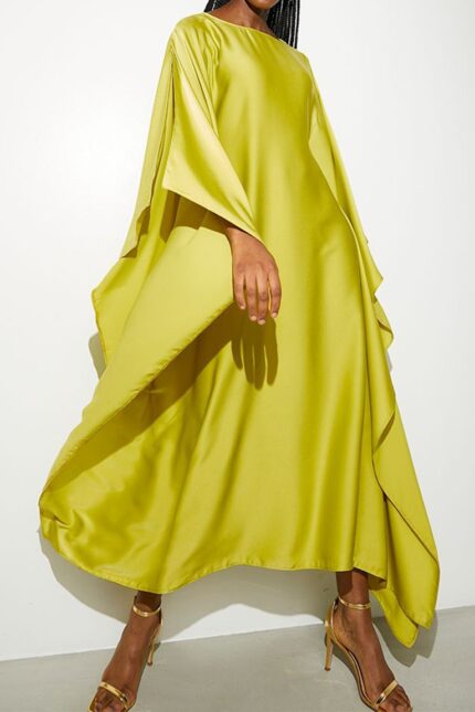 Satin Green Kaftan