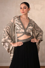 Georgette Black Lehenga Set