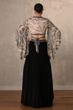 Georgette Black Lehenga Set