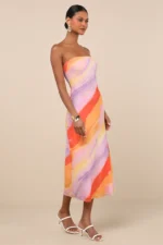 Strapless Midi Dress
