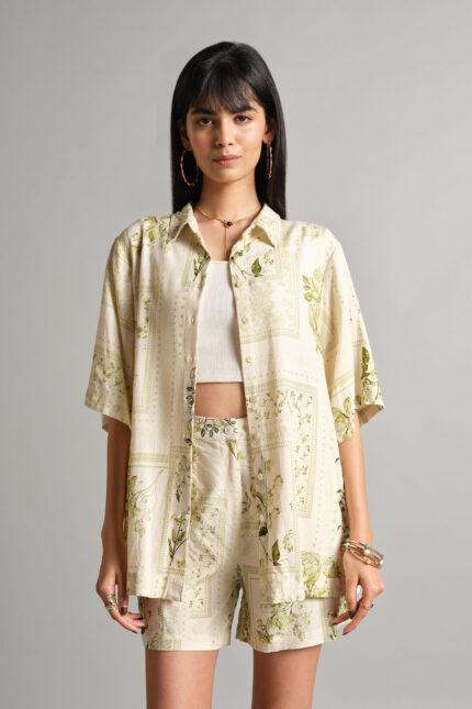 Printed Linen Co-ord Set