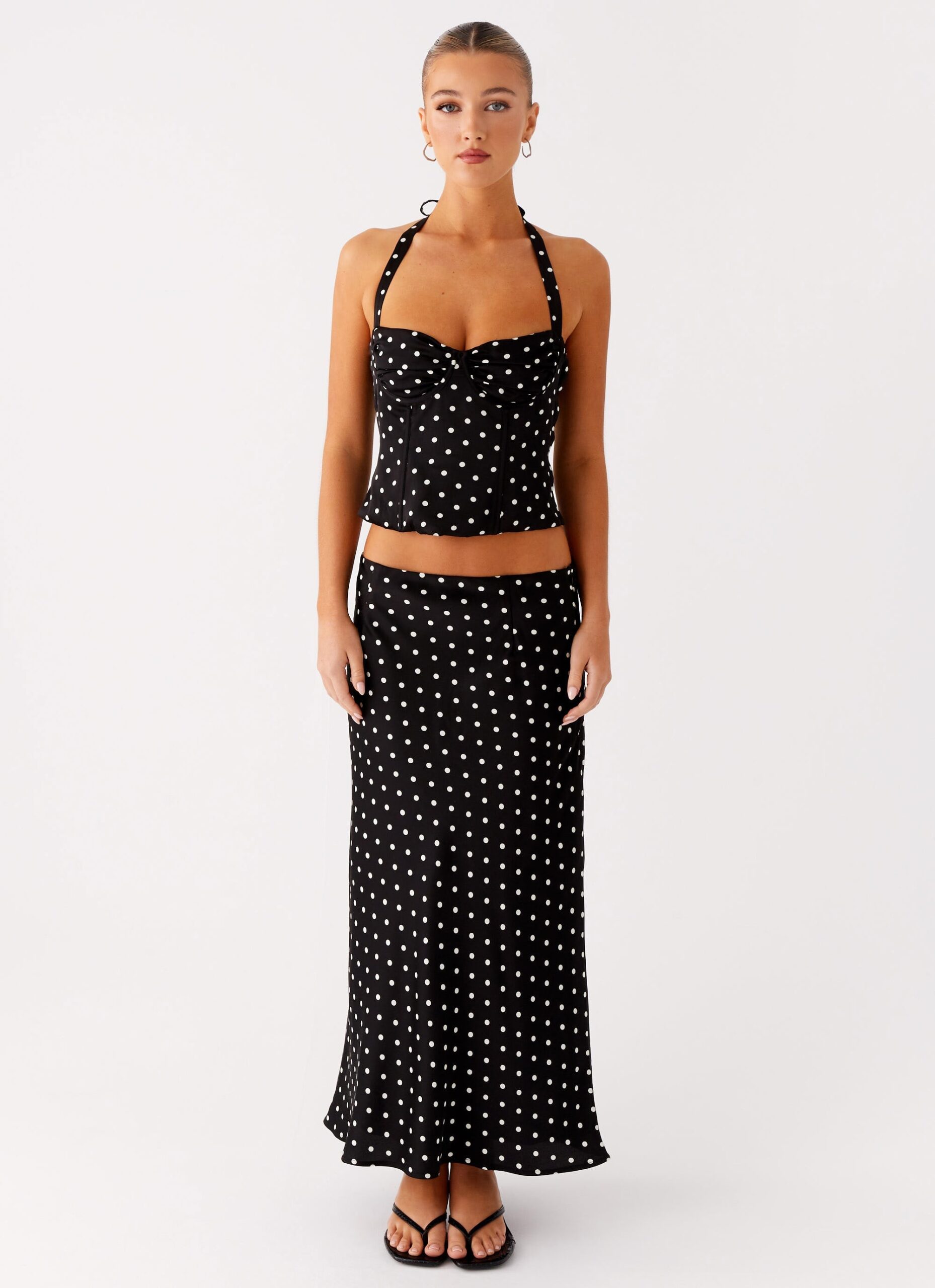 BreanneMidiSkirtBlackWhitePolkaDotPeppermayo1.jpg