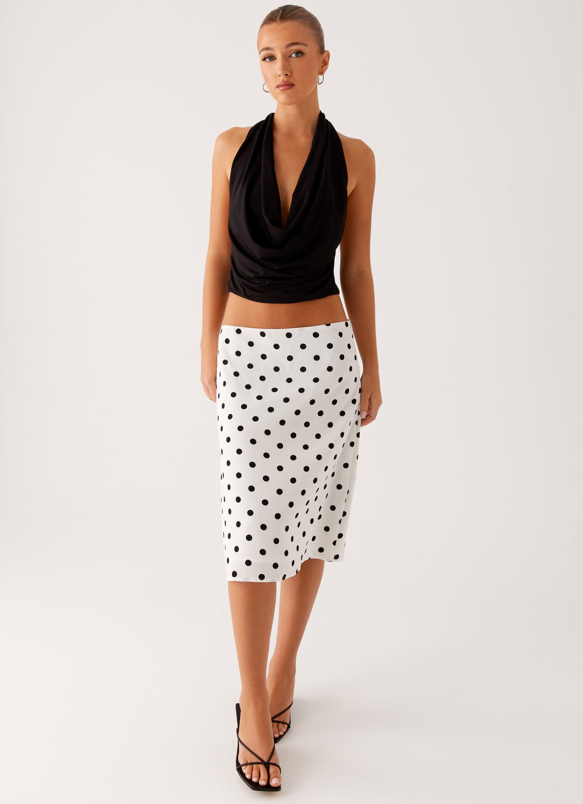 EvokeChoffonMidiSkirtWhitePolka6.jpg