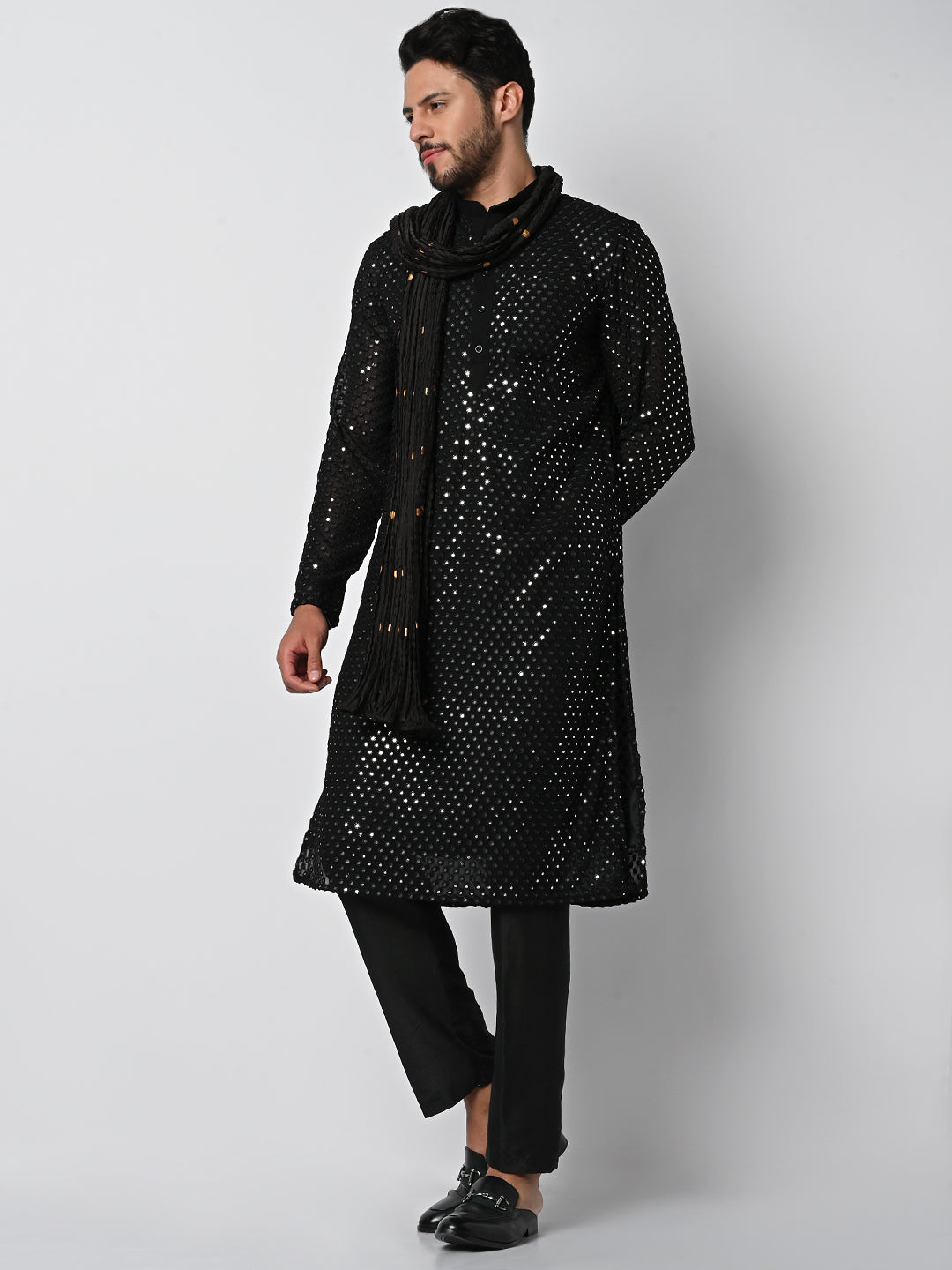 anokherang-lkurtas-dazzling-black-mirror-work-mens-kurta-pajama-with-silk-stole-39256303796473.jpg