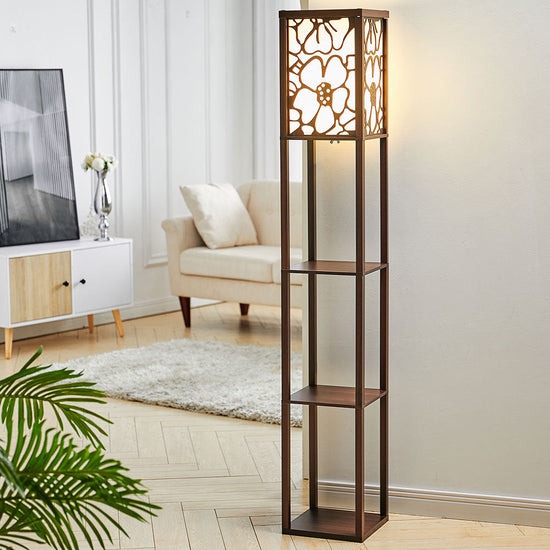 modern-tower-lamp-with-storage-shelves-and-floral-shade-FL794_1.jpg