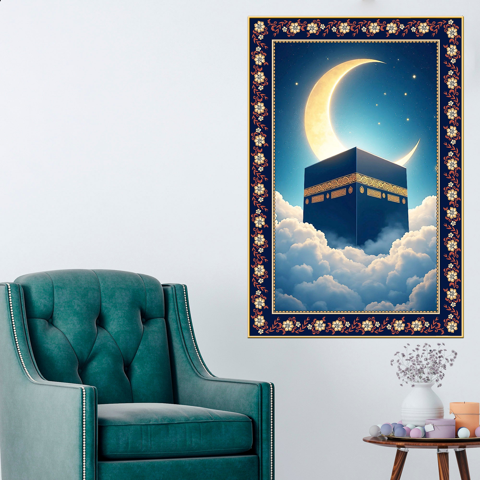 serene-kaaba-black-cube-floral-border-vertical-wall-painting-PTVCBV_5223_F_4.jpg