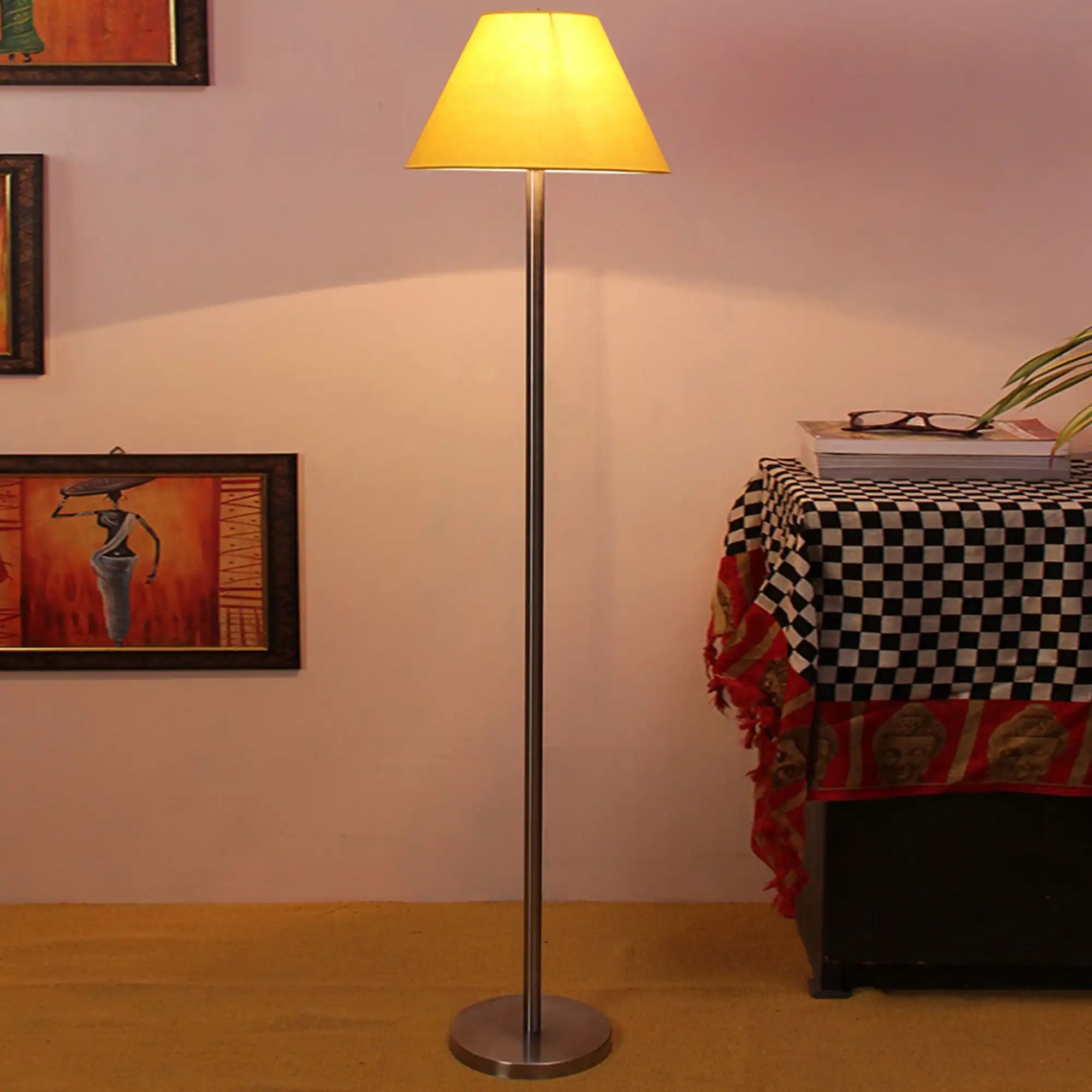 yellow-color-decorative-conical-designer-steel-floor-lamp-FL754_1.jpg